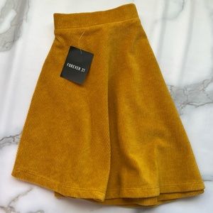 Forever 21 Corduroy Skater Skirt